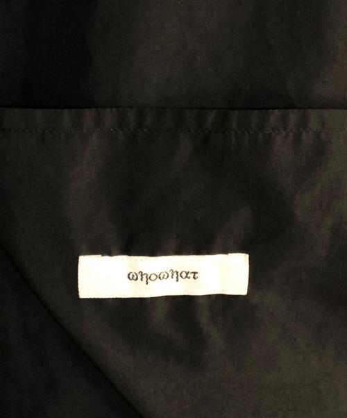 whowhat（フーワット）whowhat (フーワット) フーデッドジャケット ブラック サイズ:Mの古着・服飾アイテム