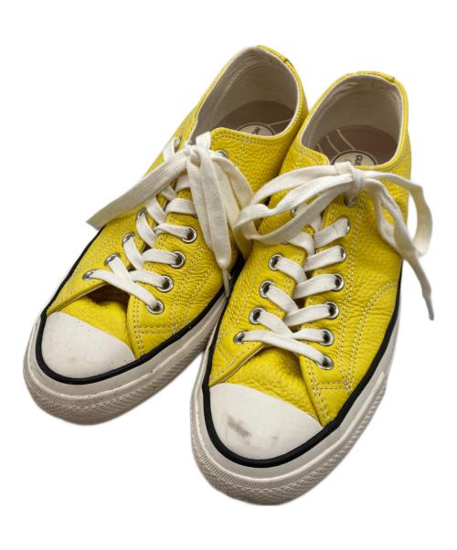 CONVERSE ADDICT（コンバース アディクト）CONVERSE ADDICT (コンバース アディクト) CHUCK TAYLOR LEATHER/チャックテイラー イエロー サイズ:27.5の古着・服飾アイテム