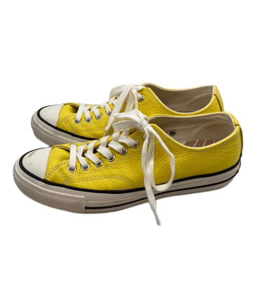 CONVERSE ADDICT（コンバース アディクト）CONVERSE ADDICT (コンバース アディクト) CHUCK TAYLOR LEATHER/チャックテイラー イエロー サイズ:27.5の古着・服飾アイテム