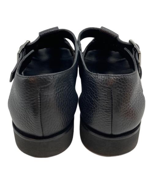 PARABOOT（パラブーツ）PARABOOT (パラブーツ) BEAMS F (ビームスエフ) PACIFIC グレインレザーグルカサンダル ブラック サイズ:42の古着・服飾アイテム