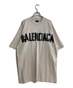 BALENCIAGAバレンシアガ）の古着「Tape Type Tシャツ ミディアムフィット」｜アイボリー
