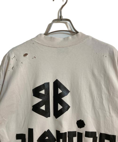 BALENCIAGA（バレンシアガ）BALENCIAGA (バレンシアガ) Tape Type Tシャツ ミディアムフィット アイボリー サイズ:Sの古着・服飾アイテム