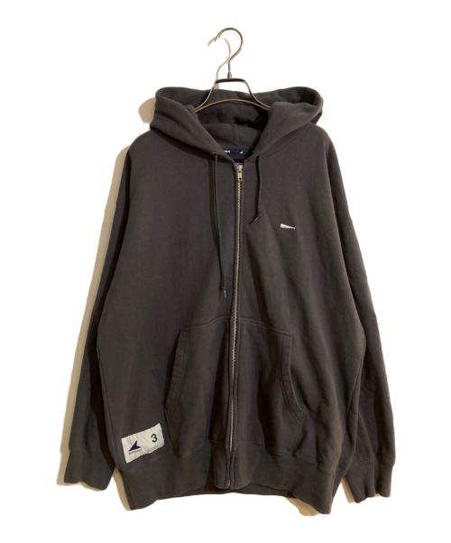 DESCENDANT（ディセンダント）DESCENDANT (ディセンダント) CACHALOT ZIP HOODY/カシャロジップフーディ グレー サイズ:Lの古着・服飾アイテム