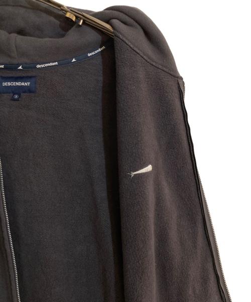 DESCENDANT（ディセンダント）DESCENDANT (ディセンダント) CACHALOT ZIP HOODY/カシャロジップフーディ グレー サイズ:Lの古着・服飾アイテム