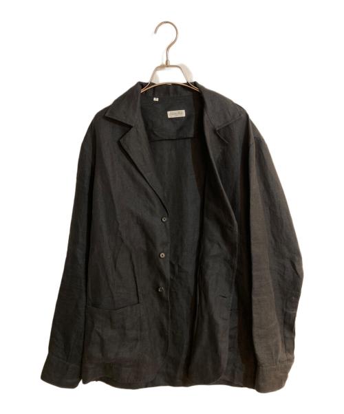 Salvatore Piccolo（サルヴァトーレ・ピッコロ）Salvatore Piccolo (サルヴァトーレ・ピッコロ) リネンテーラードジャケット ブラック サイズ:Mの古着・服飾アイテム