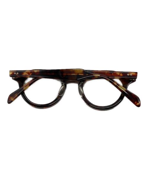 BJ Classic Collection（ビージェイクラッシックコレクション）BJ CLASSIC COLLECTION (ビージェイクラッシックコレクション) クラウンパントセルフレーム眼鏡 ブラウン サイズ:45□23-148の古着・服飾アイテム