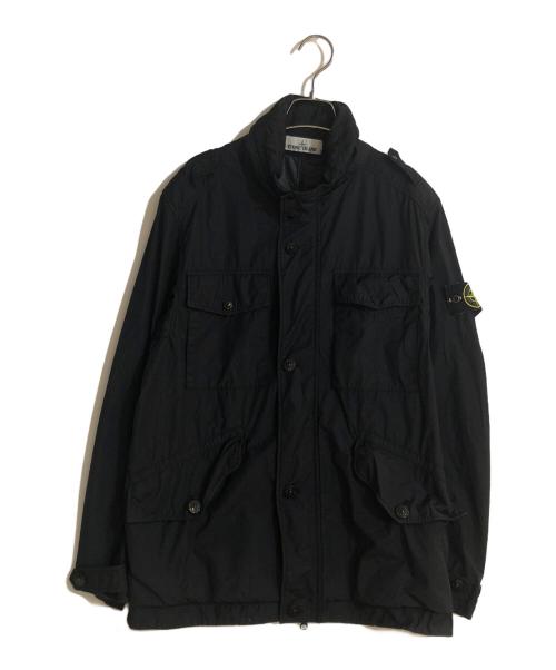 STONE ISLAND（ストーンアイランド）STONE ISLAND (ストーンアイランド) 4Pフーデッド ミリタリージャケット ブラック サイズ:Sの古着・服飾アイテム