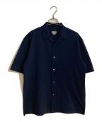 THE NORTH FACEザ ノース フェイス）の古着「open-collared Knit SHIRT/オープンカラードニットシャツ」｜ネイビー