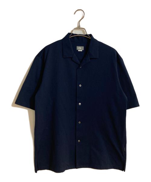 THE NORTH FACE（ザ ノース フェイス）THE NORTH FACE (ザ ノース フェイス) open-collared Knit SHIRT/オープンカラードニットシャツ ネイビー サイズ:Ｌの古着・服飾アイテム