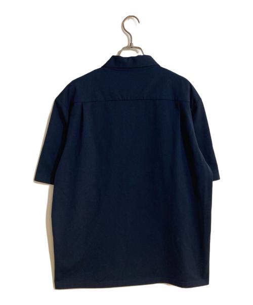 THE NORTH FACE（ザ ノース フェイス）THE NORTH FACE (ザ ノース フェイス) open-collared Knit SHIRT/オープンカラードニットシャツ ネイビー サイズ:Ｌの古着・服飾アイテム