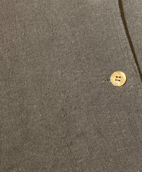 Cotton House Aya（コットンハウス アヤ）Cotton House Aya (コットンハウス アヤ) リネン混シャツワンピース ブラック サイズ:不明の古着・服飾アイテム