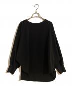BARNYARDSTORMバンヤードストーム）の古着「ドルマンスリーブダブルクロスプルオーバー」｜ブラック