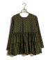 TORRAZZO DONNA（トラッゾドンナ）の古着「水玉ティアードブラウス」｜グリーン