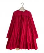 merletteマーレット）の古着「SOLIMAN ティアードブラウス」｜レッド