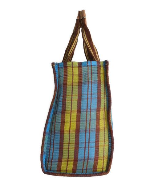 TORY BURCH（トリーバーチ）TORY BURCH (トリーバーチ) ELLA MESH SMALL MARKET TOTE ブルーの古着・服飾アイテム