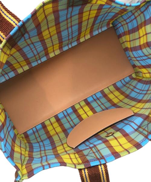 TORY BURCH（トリーバーチ）TORY BURCH (トリーバーチ) ELLA MESH SMALL MARKET TOTE ブルーの古着・服飾アイテム