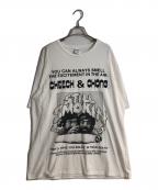 WACKO MARIAワコマリア）の古着「CHEECH&CHONG STILL SMOKIN WASHED HEAVY WEIGHT CREW NECK T-SHIRT/チーチアンドチョンスティルスモーキンウォッシュドヘビーウェイトクルーネックティーシャツ」｜ホワイト