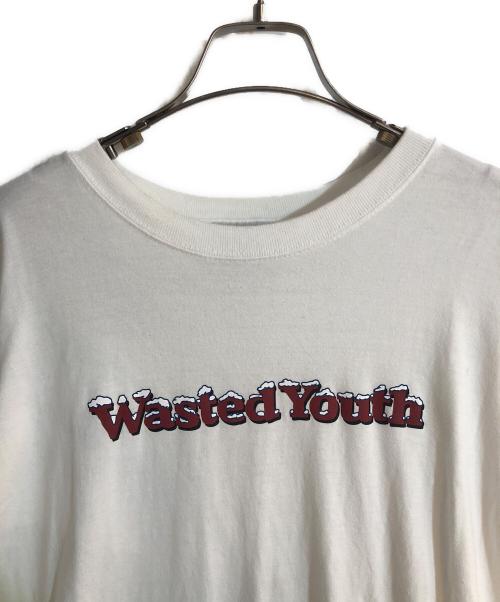 creative drug store（クリエイティヴドラッグストア）CREATIVE DRUG STORE (クリエイティヴドラッグストア) Wasted Youth (ウエステッド ユース) ロングスリーブカットソー ホワイト サイズ:XLの古着・服飾アイテム
