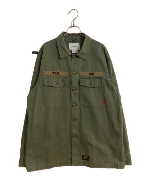 WTAPS（ダブルタップス）WTAPS (ダブルタップス) BUDS LS 01 / SHIRT. COTTON. TWILL./シャツコットンツイル SIZE 03 サイズ:03の古着・服飾アイテム