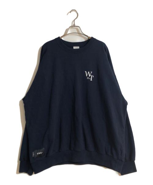 WTAPS（ダブルタップス）WTAPS (ダブルタップス) ロゴプリントスウェット ネイビー サイズ:X04の古着・服飾アイテム