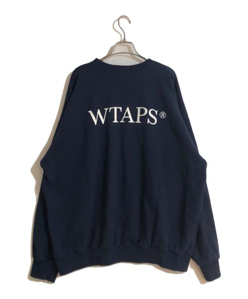 WTAPS（ダブルタップス）WTAPS (ダブルタップス) ロゴプリントスウェット ネイビー サイズ:X04の古着・服飾アイテム