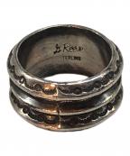 Gary Reevesゲーリーリーブス）の古着「スタンプワークリング」｜シルバー