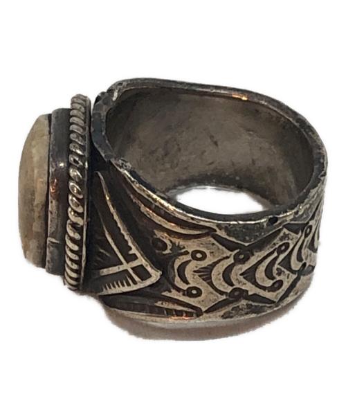 Gary Reeves（ゲーリーリーブス）gary reeves (ゲーリーリーブス) スタンプワークホワイトバッファローリング シルバー サイズ:19号の古着・服飾アイテム