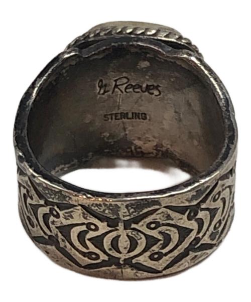 Gary Reeves（ゲーリーリーブス）gary reeves (ゲーリーリーブス) スタンプワークホワイトバッファローリング シルバー サイズ:19号の古着・服飾アイテム