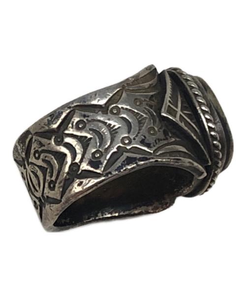 Gary Reeves（ゲーリーリーブス）gary reeves (ゲーリーリーブス) スタンプワークホワイトバッファローリング シルバー サイズ:19号の古着・服飾アイテム