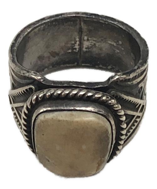 Gary Reeves（ゲーリーリーブス）gary reeves (ゲーリーリーブス) スタンプワークホワイトバッファローリング シルバー サイズ:19号の古着・服飾アイテム