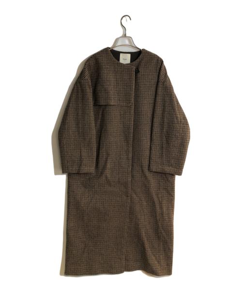 Eaphi（エフィ）Eaphi (エフィ) 千鳥格子コート ブラウン サイズ:FREEの古着・服飾アイテム
