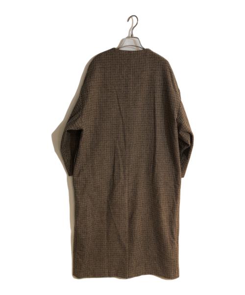 Eaphi（エフィ）Eaphi (エフィ) 千鳥格子コート ブラウン サイズ:FREEの古着・服飾アイテム