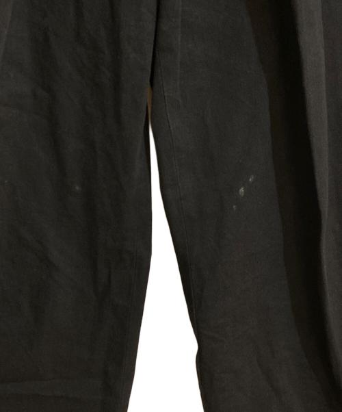 JOHN LAWRENCE SULLIVAN（ジョン ローレンス サリバン）JOHN LAWRENCE SULLIVAN (ジョン ローレンス サリバン) フロントタックワイドデニムパンツ ブラック サイズ:44の古着・服飾アイテム