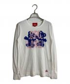 Vivienne Westwood RED LABELヴィヴィアンウエストウッドレッドレーベル）の古着「プリントロングカットソー」｜ホワイト