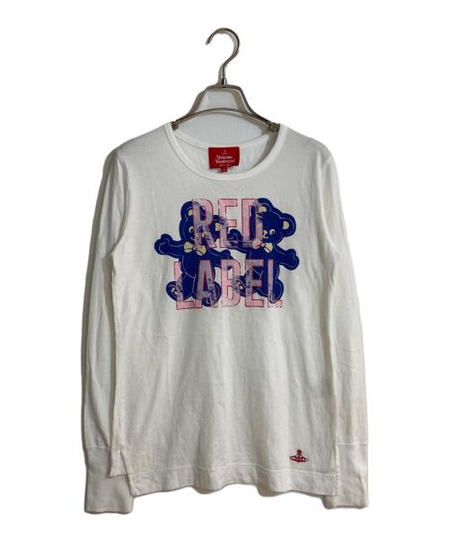 Vivienne Westwood RED LABEL（ヴィヴィアンウエストウッドレッドレーベル）Vivienne Westwood RED LABEL (ヴィヴィアンウエストウッドレッドレーベル) プリントロングカットソー ホワイト サイズ:Mの古着・服飾アイテム