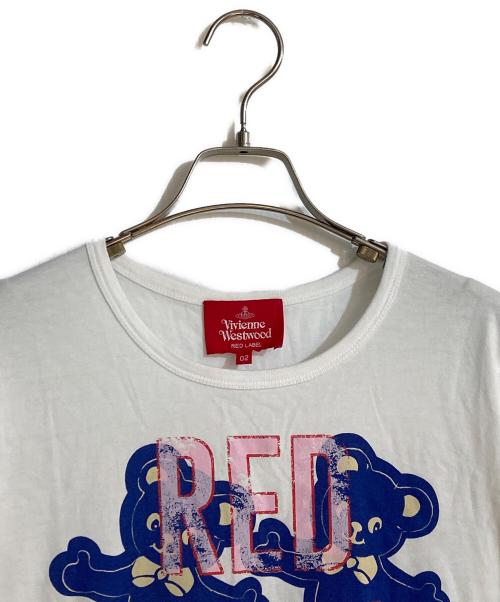 Vivienne Westwood RED LABEL（ヴィヴィアンウエストウッドレッドレーベル）Vivienne Westwood RED LABEL (ヴィヴィアンウエストウッドレッドレーベル) プリントロングカットソー ホワイト サイズ:Mの古着・服飾アイテム