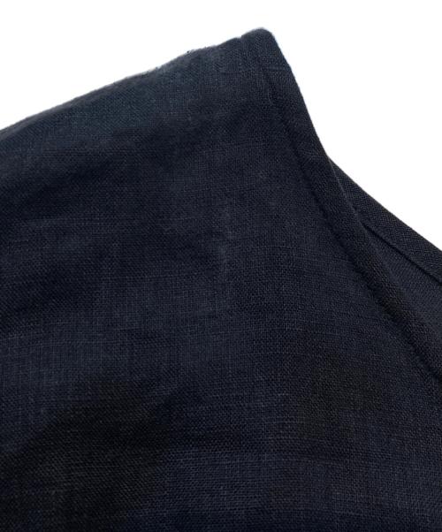 journal standard luxe（ジャーナルスタンダード ラックス）journal standard luxe (ジャーナルスタンダード ラックス) 60リネンギャザープルシャツ ブラック サイズ:不明の古着・服飾アイテム