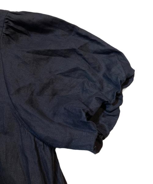 JOURNAL STANDARD（ジャーナルスタンダード）JOURNAL STANDARD (ジャーナルスタンダード) リネンパフスリーブマキシワンピース ブラック サイズ:36の古着・服飾アイテム