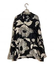 BUDSPOOL×Gakkin（バッズプール×ガッキン）の古着「廻り花HAWAIIAN SHIRT/ハワイアンシャツ」｜ブラック