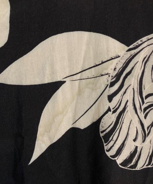 BUDSPOOL（バッズプール）BUDSPOOL (バッズプール) Gakkin (ガッキン) 廻り花HAWAIIAN SHIRT/ハワイアンシャツ ブラック サイズ:Lの古着・服飾アイテム