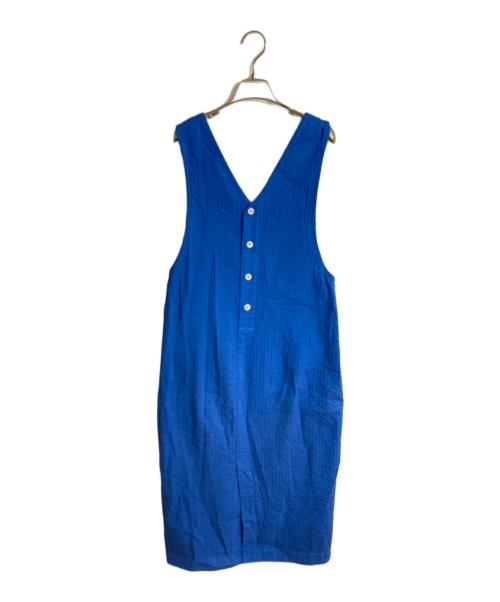 YACCO MARICARD（ヤッコマリカルド）YACCO MARICARD (ヤッコマリカルド) カシュクールジャンパースカート ブルー サイズ:Sの古着・服飾アイテム