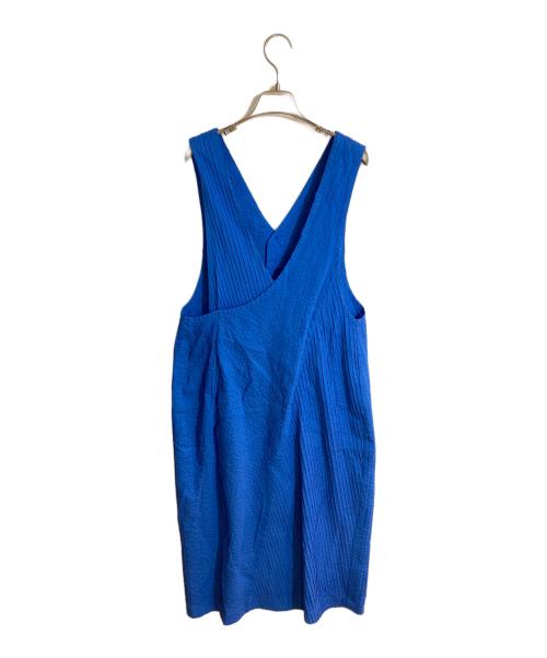 YACCO MARICARD（ヤッコマリカルド）YACCO MARICARD (ヤッコマリカルド) カシュクールジャンパースカート ブルー サイズ:Sの古着・服飾アイテム