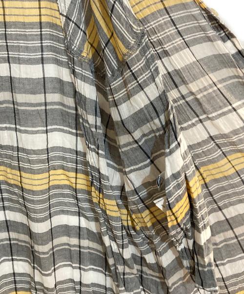 YACCO MARICARD（ヤッコマリカルド）YACCO MARICARD (ヤッコマリカルド) インド綿シャツワンピース グレー サイズ:Nの古着・服飾アイテム