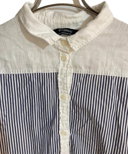 YACCO MARICARD（ヤッコマリカルド）YACCO MARICARD (ヤッコマリカルド) リネンドックングシャツワンピース ブルー サイズ:不明の古着・服飾アイテム