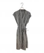 YACCO MARICARDヤッコマリカルド）の古着「シャツワンピース」｜ネイビー×ホワイト