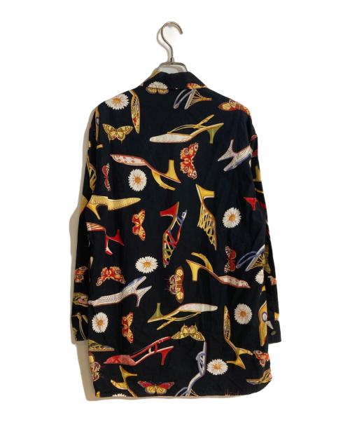 Salvatore Ferragamo（サルヴァトーレ フェラガモ）Salvatore Ferragamo (サルヴァトーレ フェラガモ) 総柄シャツ ブラック サイズ:XSの古着・服飾アイテム