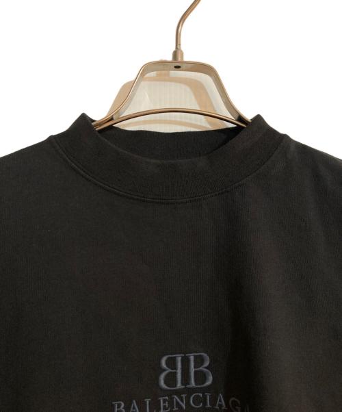 BALENCIAGA（バレンシアガ）BALENCIAGA (バレンシアガ) ダメージ加工半袖Tシャツ ブラック サイズ:2の古着・服飾アイテム