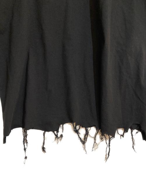 BALENCIAGA（バレンシアガ）BALENCIAGA (バレンシアガ) ダメージ加工半袖Tシャツ ブラック サイズ:2の古着・服飾アイテム