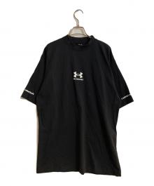 BALENCIAGA×UNDER ARMOUR（バレンシアガ×アンダーアーマー）の古着「オーバーサイズプリントTシャツ」｜ブラック