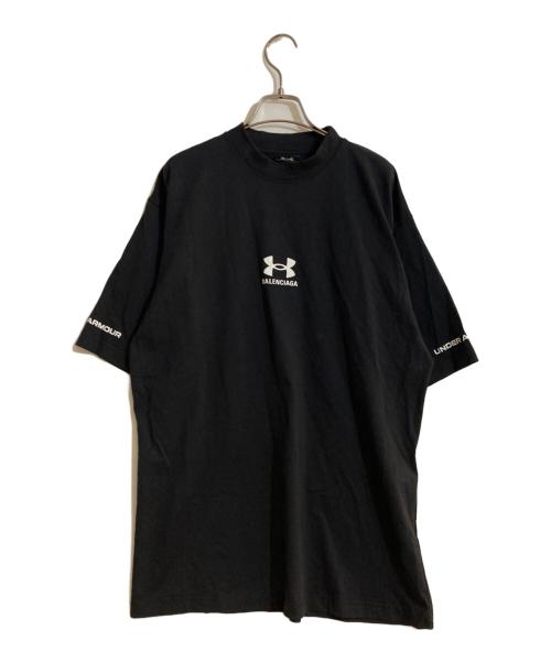 BALENCIAGA（バレンシアガ）BALENCIAGA (バレンシアガ) UNDER ARMOUR (アンダーアーマー) オーバーサイズプリントTシャツ ブラック サイズ:Sの古着・服飾アイテム